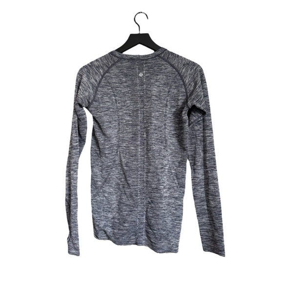 LULULEMON Navy Marled Long-Sleeve Swiftly - Picture 2 of 2